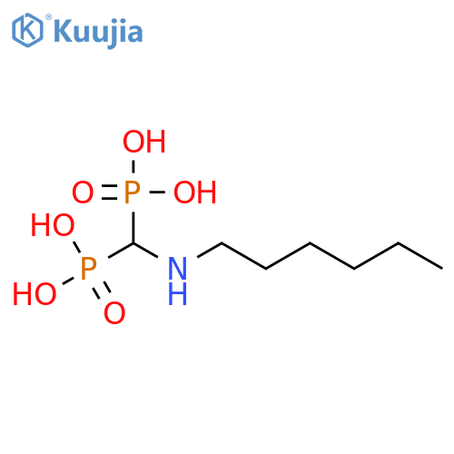 Phosphonic acid, [(hexylamino)methylene]bis- structure