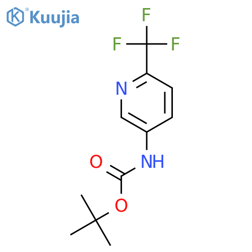 Tert-butyl (6-(trifluoromethyl)pyridin-3-yl)carbamate structure