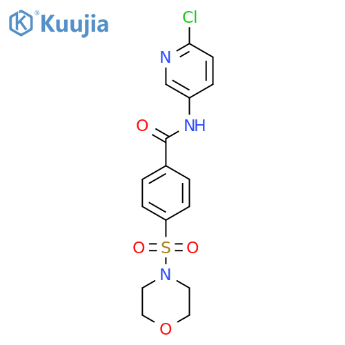 Benzamide, N-(6-chloro-3-pyridinyl)-4-(4-morpholinylsulfonyl)- structure