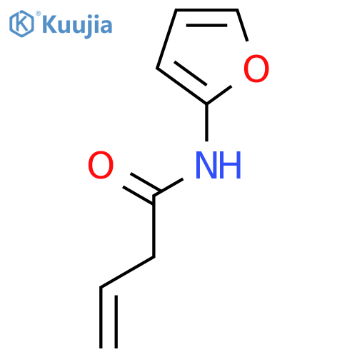 3-Butenamide, N-2-furanyl- structure