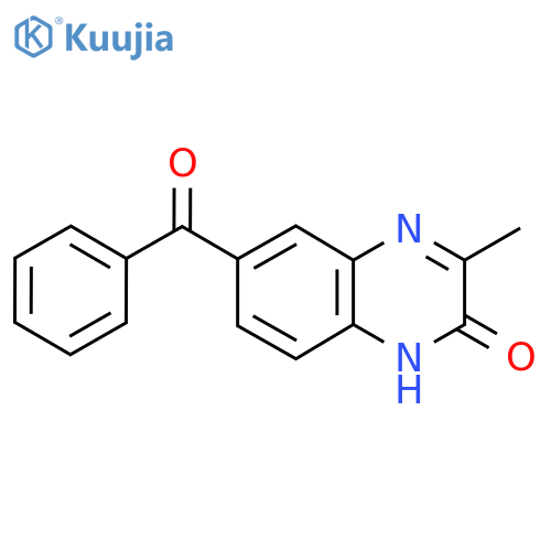 (2-Hydroxy-3-methylquinoxalin-6-yl)(phenyl)methanone structure