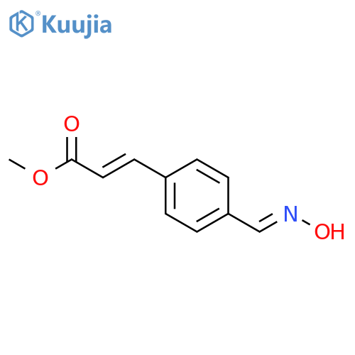 2-Propenoic acid, 3-[4-[(hydroxyimino)methyl]phenyl]-, methyl ester structure