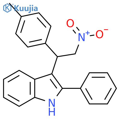 3-[1-(4-Methylphenyl)-2-nitroethyl]-2-phenyl-1H-indole structure