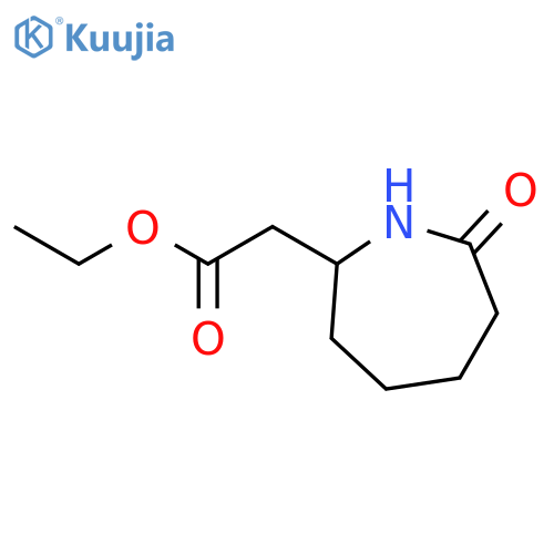 ethyl 2-(7-oxoazepan-2-yl)acetate structure