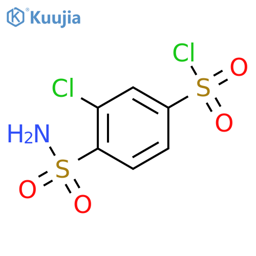 Benzenesulfonyl chloride, 4-(aminosulfonyl)-3-chloro- structure