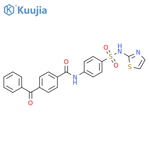 4-benzoyl-N-{4-(1,3-thiazol-2-yl)sulfamoylphenyl}benzamide structure
