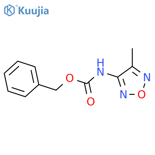 Carbamic acid,(4-methyl-1,2,5-oxadiazol-3-yl)-, phenylmethyl ester (9CI) structure