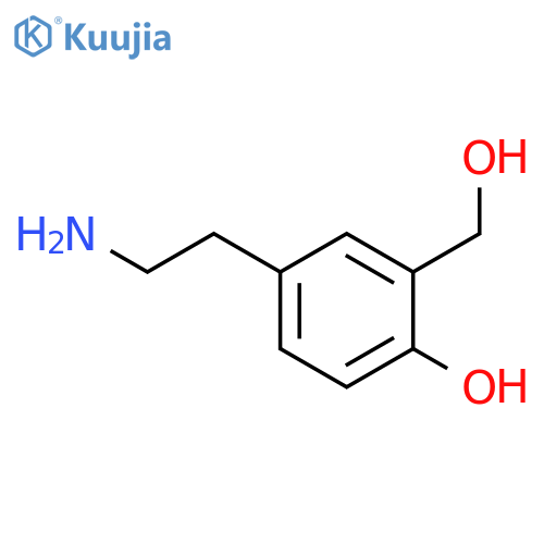 4-(2-aminoethyl)-2-(hydroxymethyl)phenol structure