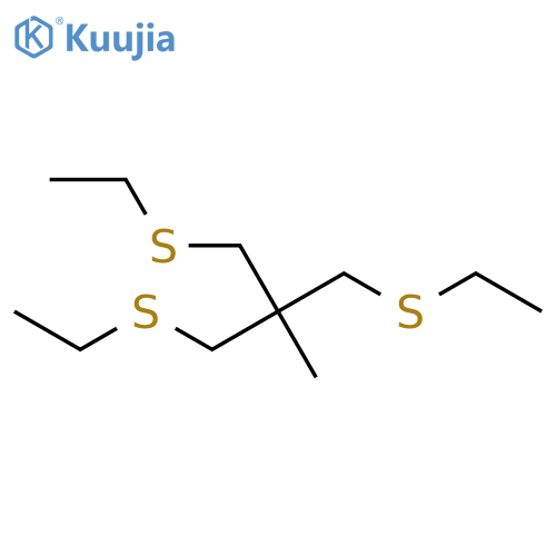 1,3-Bis(ethylsulfanyl)-2-[(ethylsulfanyl)methyl]-2-methylpropane structure