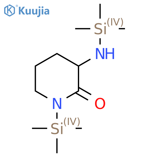 2-Piperidone, 1-(trimethylsilyl)-3-[(trimethylsilyl)amino]- structure