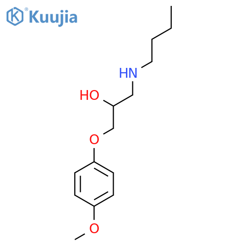 2-Propanol, 1-(butylamino)-3-(4-methoxyphenoxy)- structure