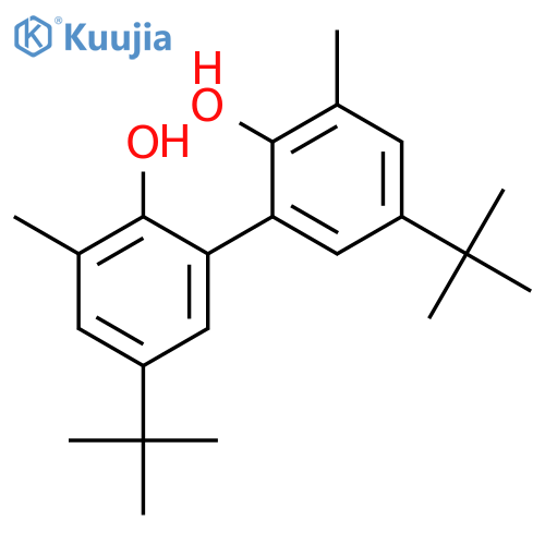 [1,1'-Biphenyl]-2,2'-diol, 5,5'-bis(1,1-dimethylethyl)-3,3'-dimethyl- structure