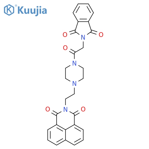 3-(2-{4-2-(1,3-dioxo-2,3-dihydro-1H-isoindol-2-yl)acetylpiperazin-1-yl}ethyl)-3-azatricyclo7.3.1.0^{5,13}trideca-1(12),5,7,9(13),10-pentaene-2,4-dione structure