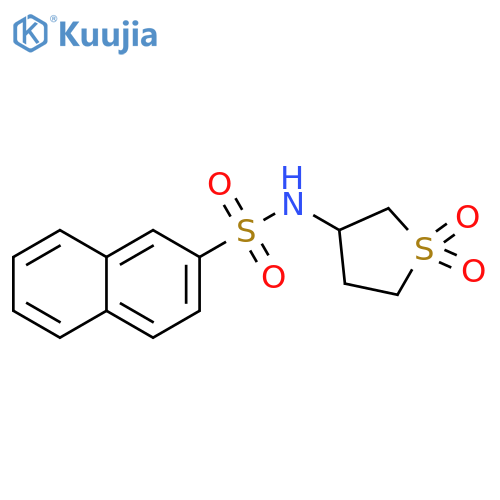 N-(1,1-dioxo-1lambda6-thiolan-3-yl)naphthalene-2-sulfonamide structure