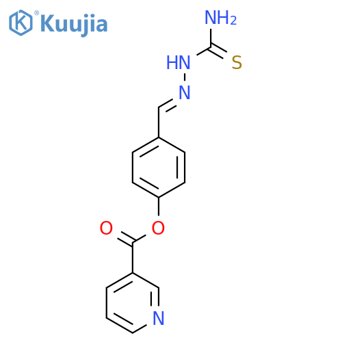 4-(1E)-(carbamothioylamino)iminomethylphenyl pyridine-3-carboxylate structure