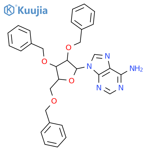 9-(2',3',5'-Tri-O-benzyl-b-D-arabinofuranosyl)adenine structure