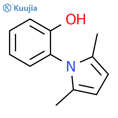 Phenol, 2-(2,5-dimethyl-1H-pyrrol-1-yl)- structure