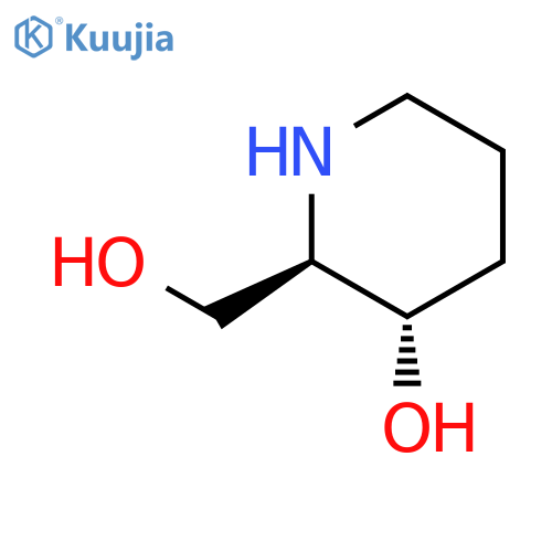2-Piperidinemethanol, 3-hydroxy-, (2R,3S)- structure