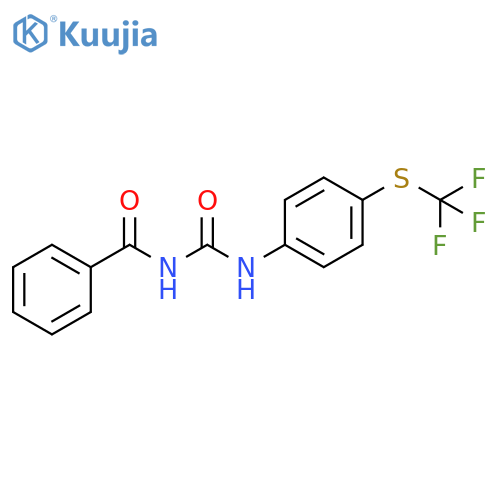 3-benzoyl-1-{4-[(trifluoromethyl)sulfanyl]phenyl}urea structure