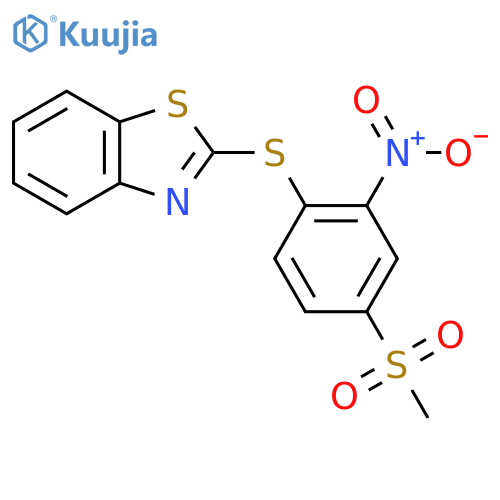 2-(4-methanesulfonyl-2-nitrophenyl)sulfanyl-1,3-benzothiazole structure