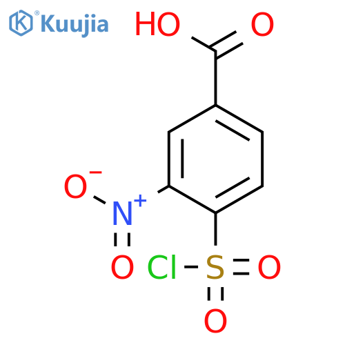 Benzoic acid, 4-(chlorosulfonyl)-3-nitro- structure