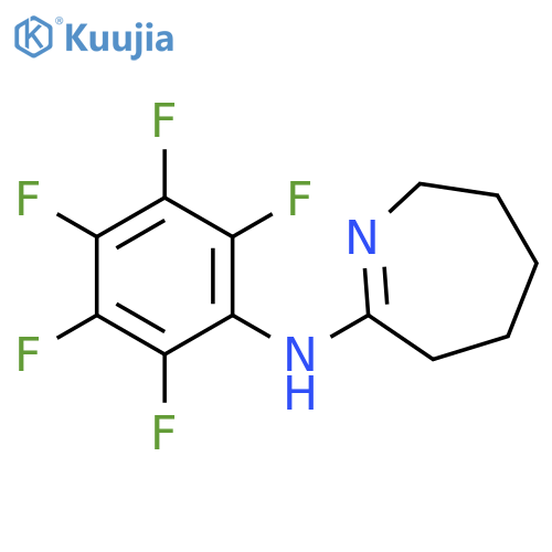 2H-Azepin-7-amine, 3,4,5,6-tetrahydro-N-(pentafluorophenyl)- structure