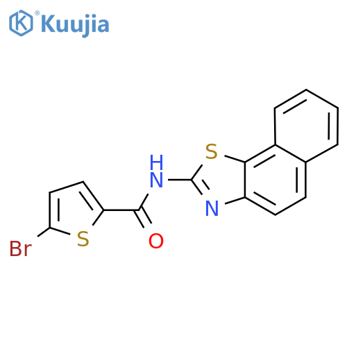 5-bromo-N-{naphtho2,1-d1,3thiazol-2-yl}thiophene-2-carboxamide structure