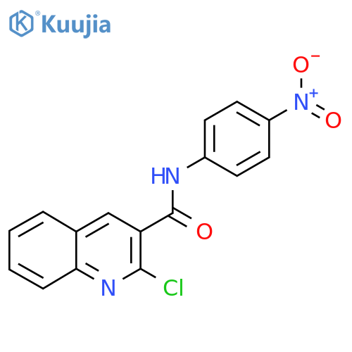 2-chloro-N-(4-nitrophenyl)quinoline-3-carboxamide structure