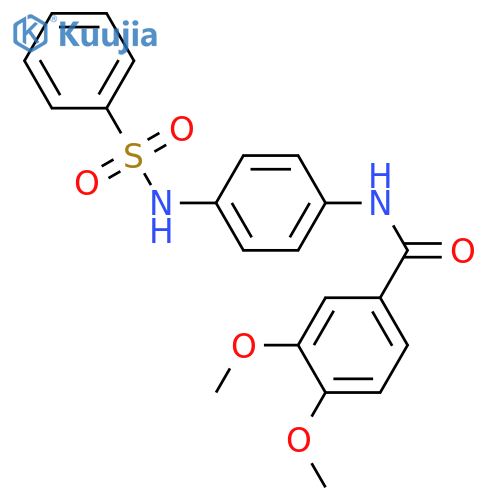 N-(4-benzenesulfonamidophenyl)-3,4-dimethoxybenzamide structure