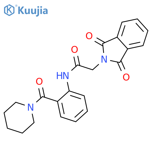 <br>2-(1,3-Dioxo-1,3-dihydro-isoindol-2-yl)-N-[2-(piperidine-1-carbonyl)-phenyl ]-acetamide structure