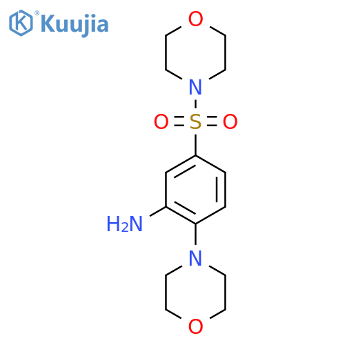 5-(Morpholine-4-sulfonyl)-2-morpholin-4-yl-phenylamine structure