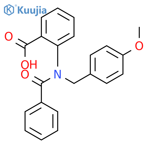 2-[benzoyl(4-methoxybenzyl)amino]benzoic acid structure