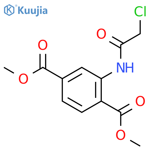 1,4-dimethyl 2-(2-chloroacetamido)benzene-1,4-dicarboxylate structure