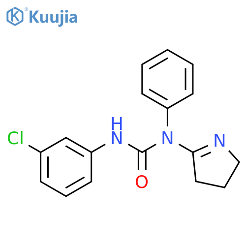 1-(3-chlorophenyl)-3-(3,4-dihydro-2H-pyrrol-5-yl)-3-phenylurea structure