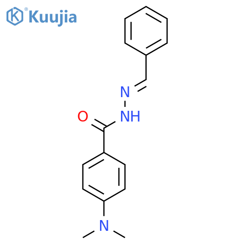 Benzoic acid, 4-(dimethylamino)-, (phenylmethylene)hydrazide structure