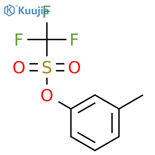 Methanesulfonic acid, trifluoro-, 3-methylphenyl ester structure