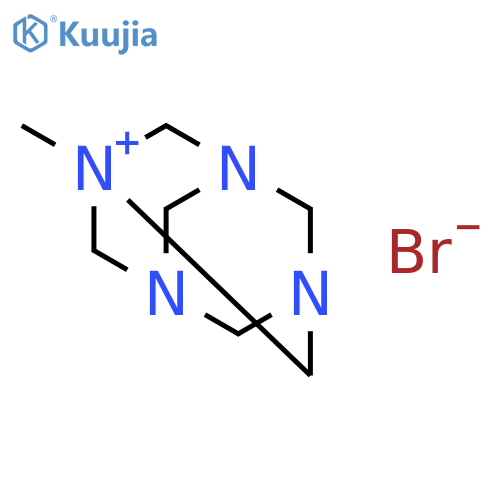 3,5,7-Triaza-1-azoniatricyclo[3.3.1.13,7]decane, 1-methyl-, bromide structure