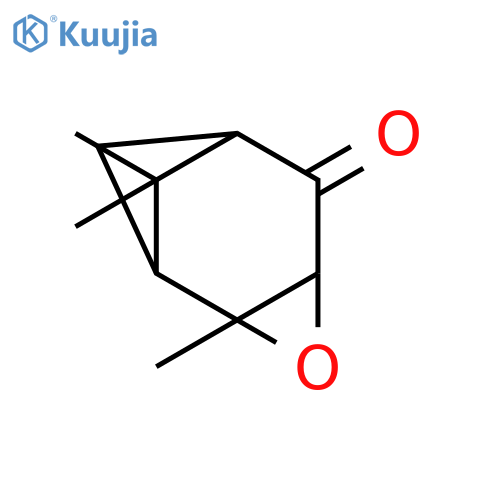 3-Oxatricyclo[4.1.1.02,4]octan-5-one, 2,7,7-trimethyl- structure