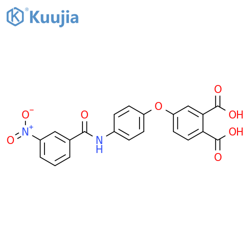 1,2-Benzenedicarboxylic acid, 4-[4-[(3-nitrobenzoyl)amino]phenoxy]- structure