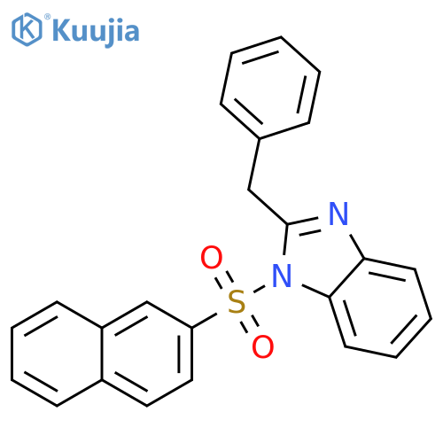 2-benzyl-1-(naphthalene-2-sulfonyl)-1H-1,3-benzodiazole structure