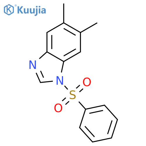 5,6-dimethyl-1-(phenylsulfonyl)-1H-benzimidazole structure