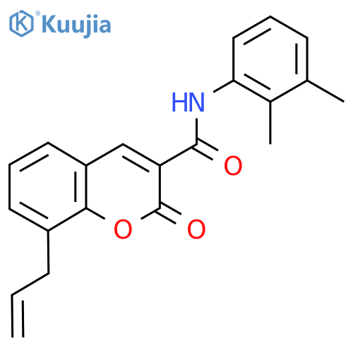 N-(2,3-dimethylphenyl)-2-oxo-8-(prop-2-en-1-yl)-2H-chromene-3-carboxamide structure