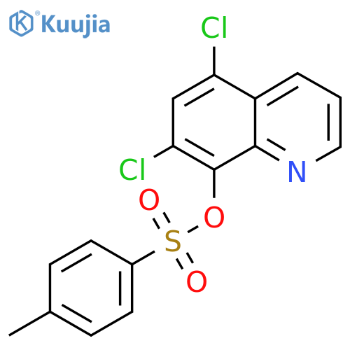 5,7-dichloroquinolin-8-yl 4-methylbenzene-1-sulfonate structure