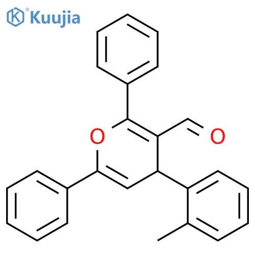 4-(2-methylphenyl)-2,6-diphenyl-4H-pyran-3-carbaldehyde structure