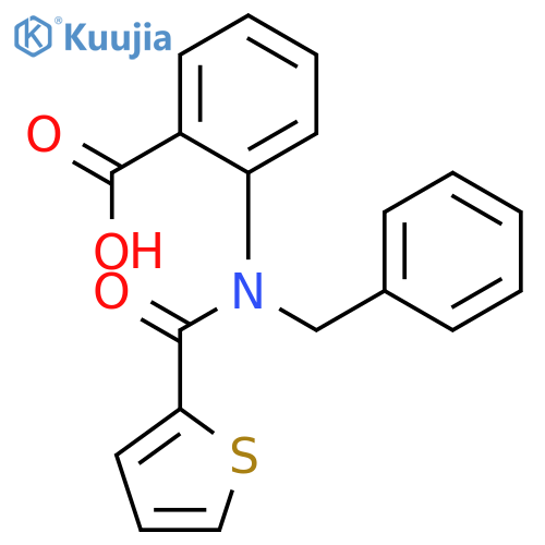 2-[Benzyl-(thiophene-2-carbonyl)-amino]-benzoic acid structure