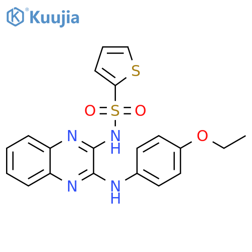 N-{3-[(4-ethoxyphenyl)amino]quinoxalin-2-yl}thiophene-2-sulfonamide structure