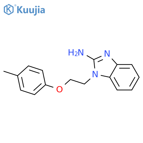 1-(2-(p-Tolyloxy)ethyl)-1H-benzo[d]imidazol-2-amine structure