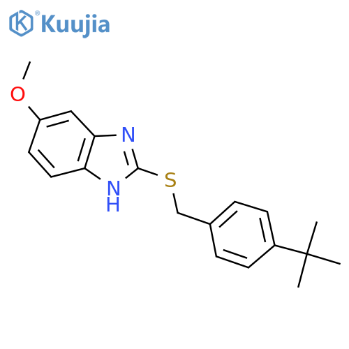 2-{(4-tert-butylphenyl)methylsulfanyl}-5-methoxy-1H-1,3-benzodiazole structure