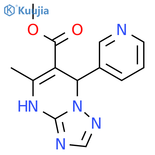 <br>methyl 5-methyl-7-(pyridin-3-yl)-4H,7H-[1,2,4]triazolo[1,5-a]pyrimidine-6-c arboxylate structure