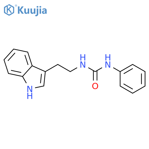Urea, N-[2-(1H-indol-3-yl)ethyl]-N'-phenyl- structure